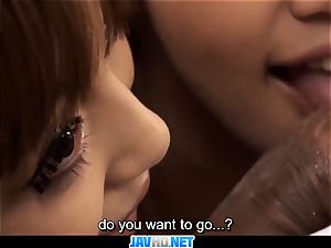 Subtitles - Anri Hoshizaki in splendid japanese threes