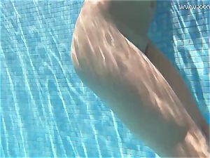 Jessica Lincoln smallish tatted Russian teenager in the pool
