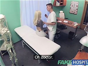 fake health center hot Italian honey with immense bumpers